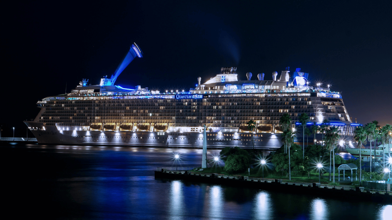 Cruise holidays - ship at sea
